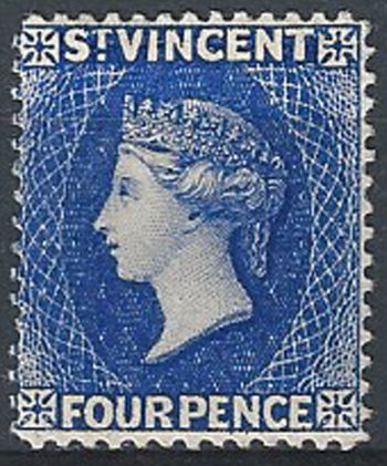 1882-83 St Vincent 4d. MH SG. n. 41