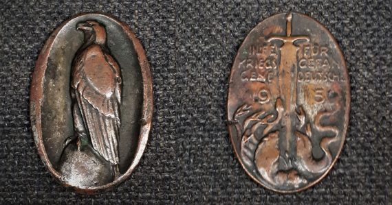 1915 Germania Aquila medaglia in bronzo ben conservata