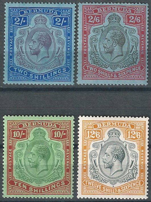 1924-32 Bermuda Giorgio V 4v. MNH SG n. 88/93