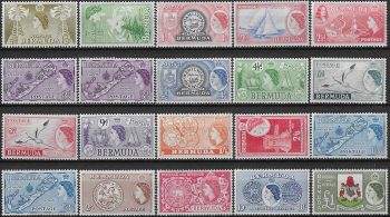 1953-62 Bermuda Elizabeth II 20v. MNH SG n. 135/50