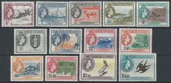 1956-62 British Virgin Islands 13v. MNH SG n. 149/61