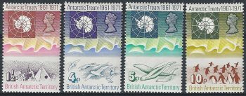 1971 British Antarctic Territory 4v. MNH SG n. 38/41