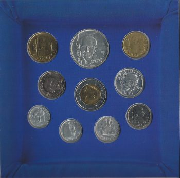 1996 San Marino serie divisionale della Zecca 10 monete FDC