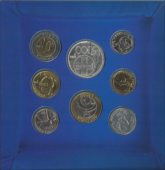 1998 San Marino serie divisionale della Zecca 8 monete FDC