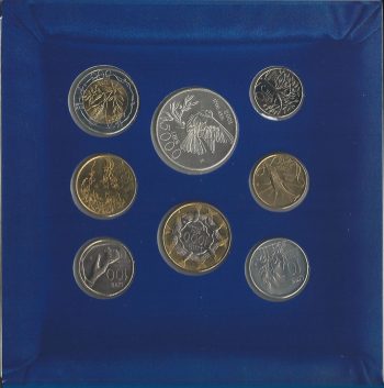 2001 San Marino serie divisionale della Zecca 8 monete FDC