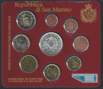 2006 San Marino divisionale 9 monete FDC
