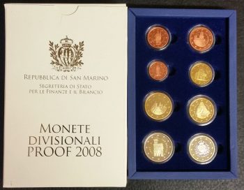 2008 San Marino divisionale 8 monete FS