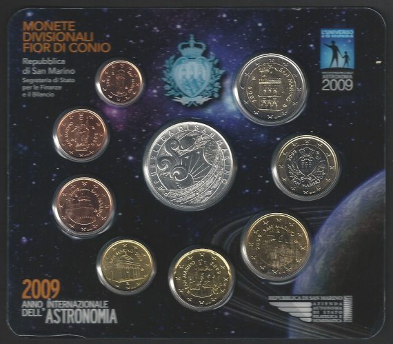 2009 San Marino divisionale 9 monete FDC