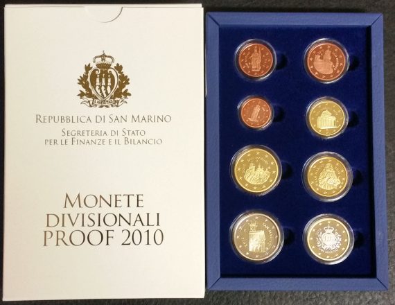 2010 San Marino divisionale 8 monete FS