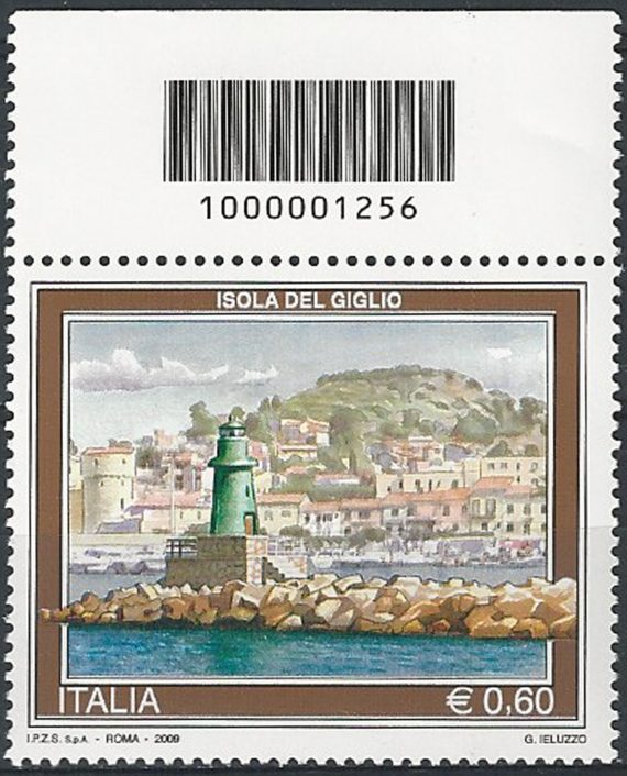 2009 Italia Isola del Giglio codice a barre MNH Unif. 3160cb