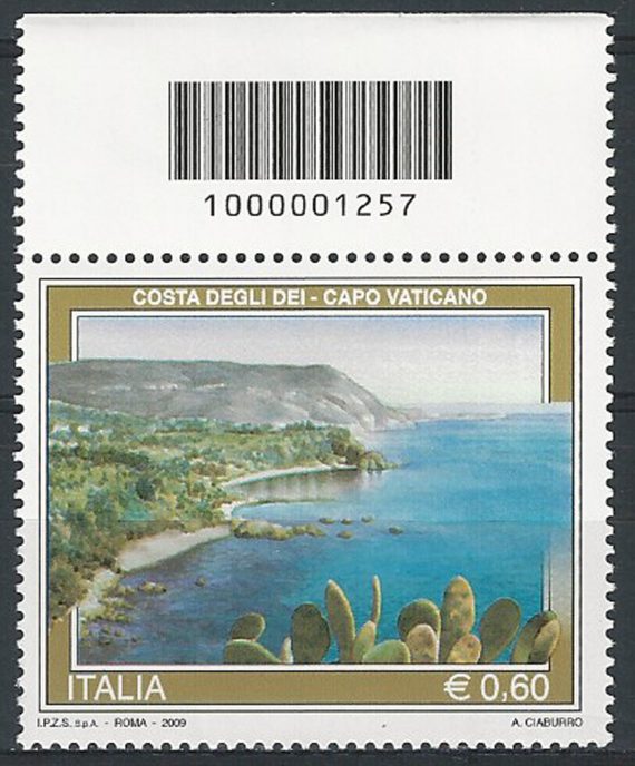 2009 Italia Capo Vaticano codice a barre MNH Unif. 3161cb