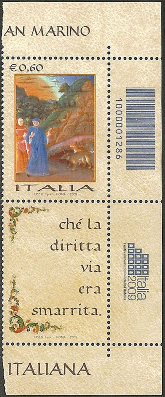 2009 Italia "la lingua Italiana" codice a barre MNH Unif. 3178cb
