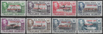 1944 Falkland Islands Dependencies Graham Land 8v. MNH SG. n. A1/8