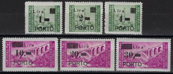 1946 Litorale Sloveno f.lli segnatasse MNH Sass. n. 8/13