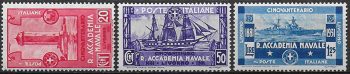 1931 Italia Accademia navale 3v. mc MNH Sassone n. 300/02