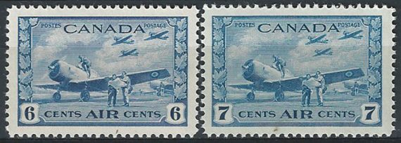1942-43 Canada air training camp 2v. MNH SG n. 399/400