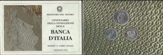 1993 Italia L. 500+200+100 Banca d'Italia FDC