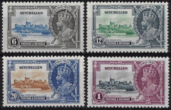 1935 Seychelles Silver Jubilee 4v. MNH SG. n. 128/31