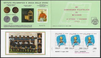 1982 Italia libretto Mondiali Calcio Zoff Unif n. LR3