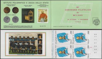 1982 Italia World Cup booklet Zoff variety Unificato n. LR3A