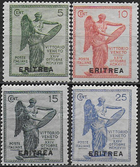 1922 Eritrea Vittoria 4v. MNH Sassone n. 50/53