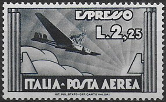 1933 Italia posta aerea espresso Lire 2,25 MNH Sassone n. 44