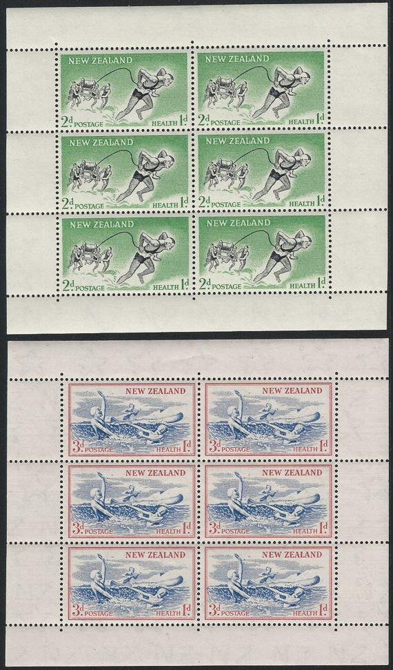 1957 New Zealand public healt s.w. 2MS MNH SG n. 762b