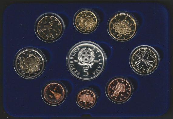 2006 Italia divisionale Proof  nascita della Repubblica 9 monete