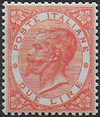 1863-65 Italia VE II Lire 2 Torino bc MNH Sassone n. T22