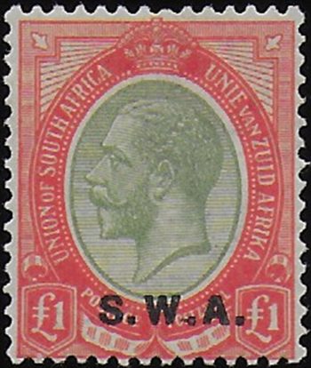 1927-30 South West Africa  Giorgio V £1 MNH SG. 57