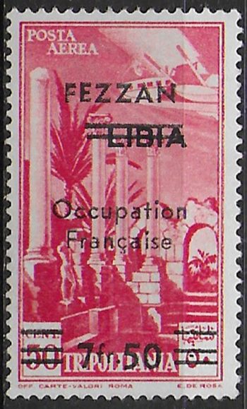 1943 Fezzan PA Libia sopr. MNH Sass n. A2