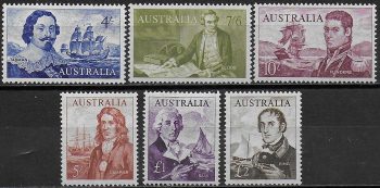 1963-65 Australia Navigators 6v. MNH SG n. 355/60