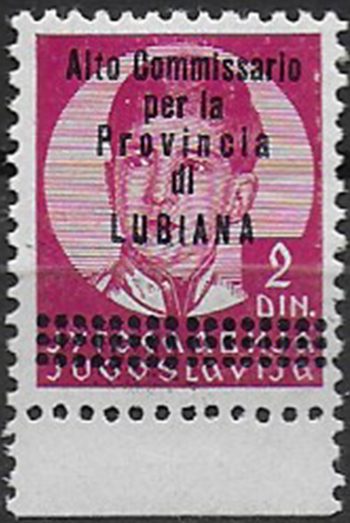 1941 Lubiana Italian occupation 2d. MNH Sassone n. 64