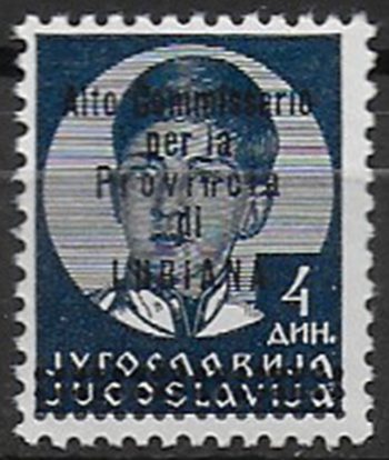 1941 Lubiana NE 4d. MNH Sass. n. 66