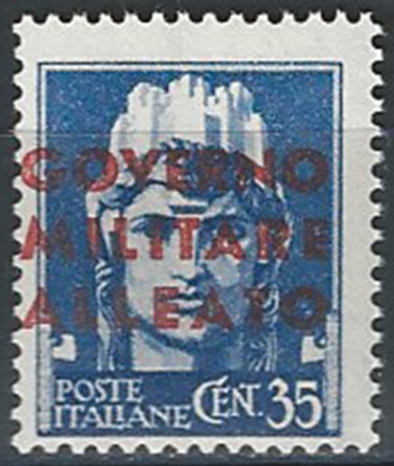 1943 Napoli occ. anglo-americana 35c. MNH Sass. n. 11ga