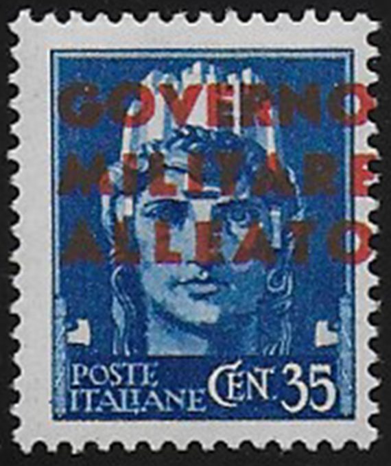 1943 Napoli occ. anglo-americana 35c. MNH Sass. n. 11gb