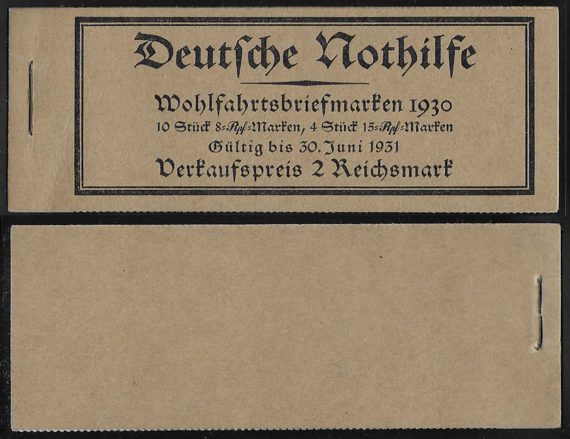 1927 Germania Reich Libretto MNH Michel n. 24