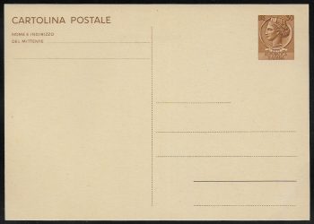 1966 Italia C167 Lire 30 cartolina postale Fil.