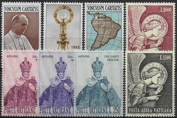 1968 Vaticano annata completa 8v. MNH