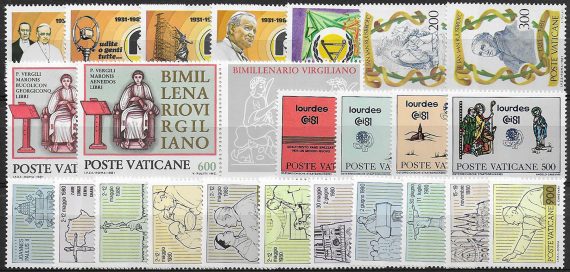 1981 Vaticano complete year 24v. MNH