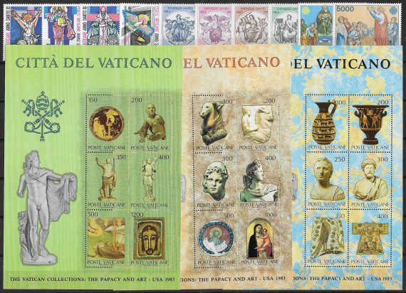 1983 Vaticano complete year 10v+3MS MNH