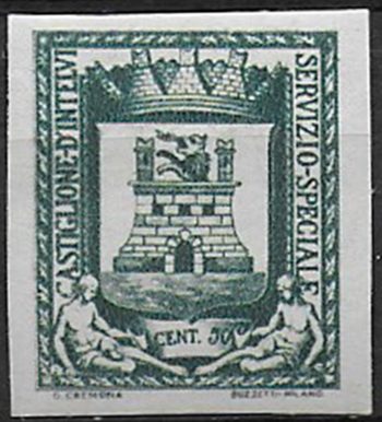 1945 Castiglione d'Intelvi 50c. nd MNH Sass n. 14a