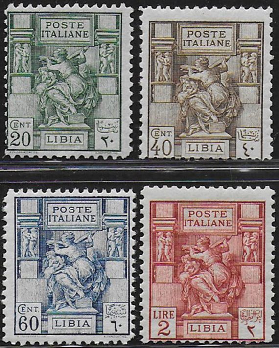 1926-29 Libia Sibilla d. 11 4v. mc. MNH Sassone n. 54/57