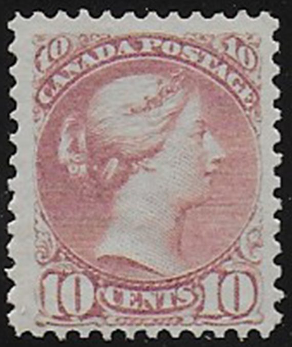 1888 Canada 10c deep lilac-magenta MH SG n. 88
