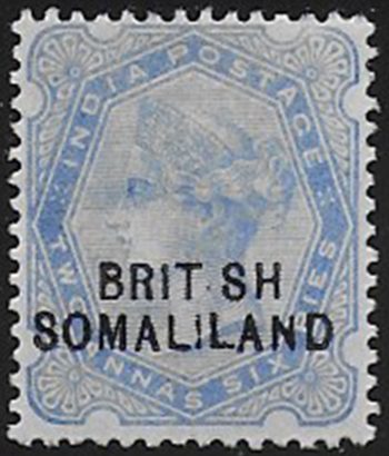 1903 Somaliland Protectorate 2,5a. variety MH SG n. 18d