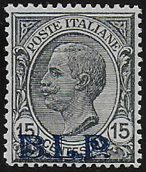 1922-23 Italia VE III 15c. grigio BLP bc MNH Sassone n. 6