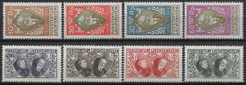 1928 Liechtenstein 8v. MNH Unificato n. 82/89