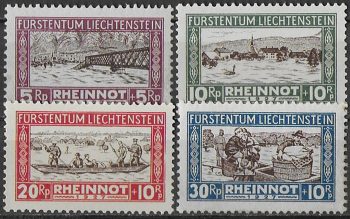 1928 Liechtenstein 4v. MNH Unificato n. 78/81