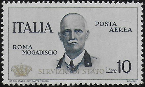 1934 Italia Air Service Coroncina Lire 10 MNH Sassone n. 2