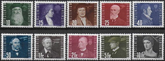 1948 Liechtenstein 10v. MNH Unif A n. 24/33